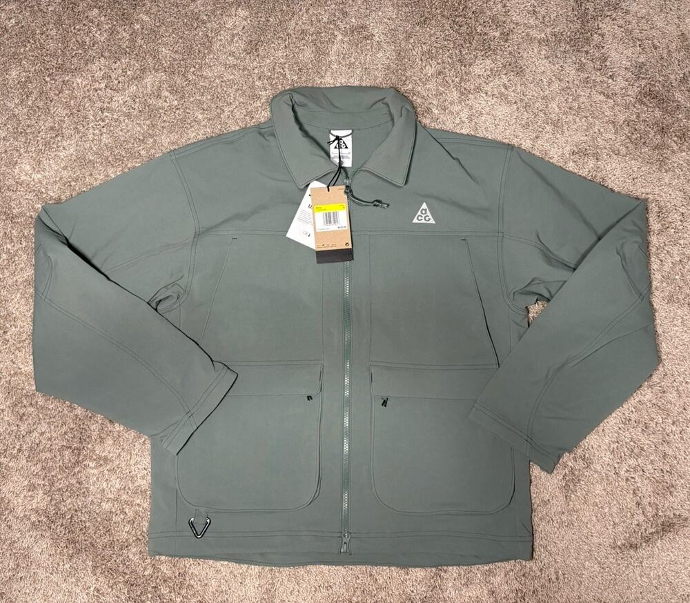 Nike ACG "Smith Summit" UV Jacket Dusty Olive Men’s Size Small HV0598-364 NWT